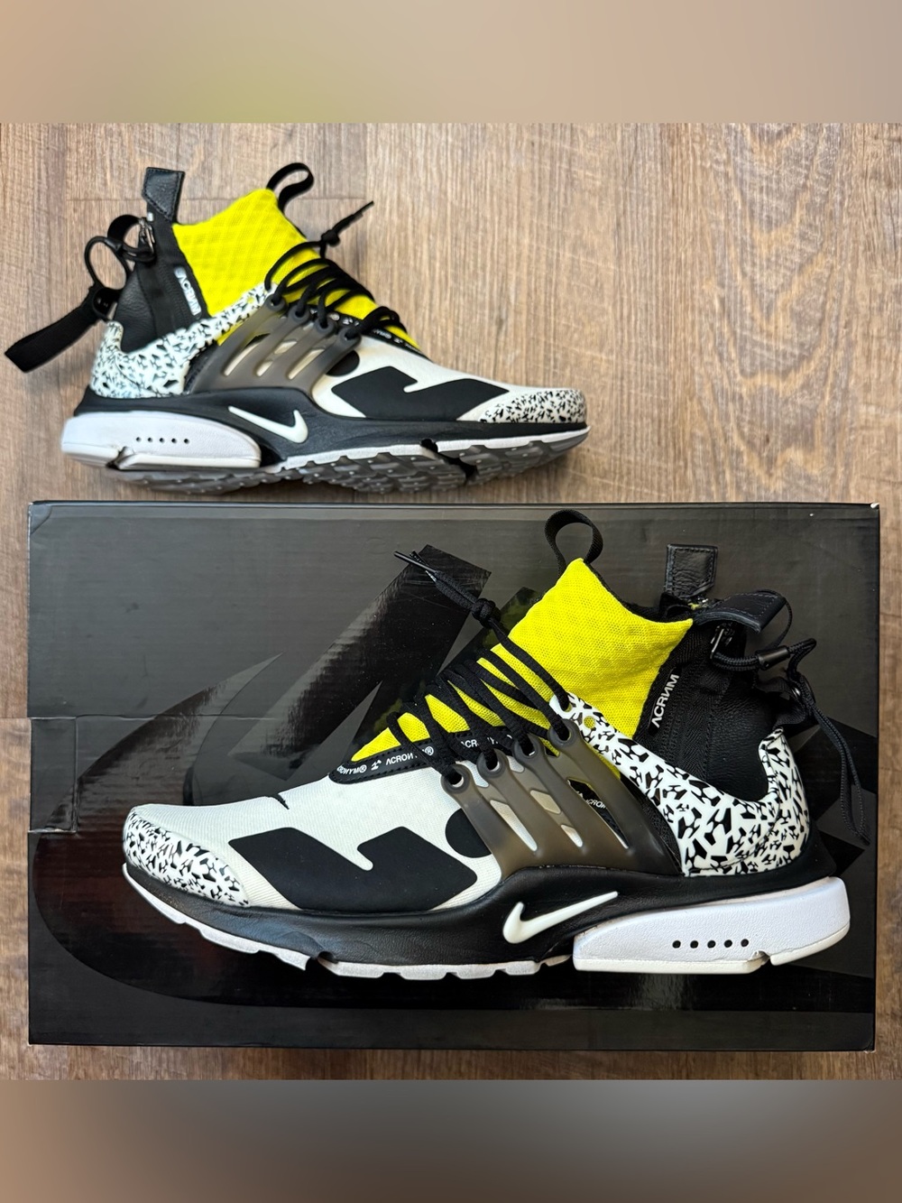 Acronym x Nike Air Presto Mid Dynamic Yellow Black